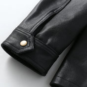 Veste Cuir Saharienne Homme