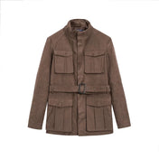 Veste Saharienne Homme avec Ceinture