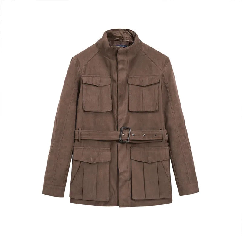 Veste Saharienne Homme avec Ceinture