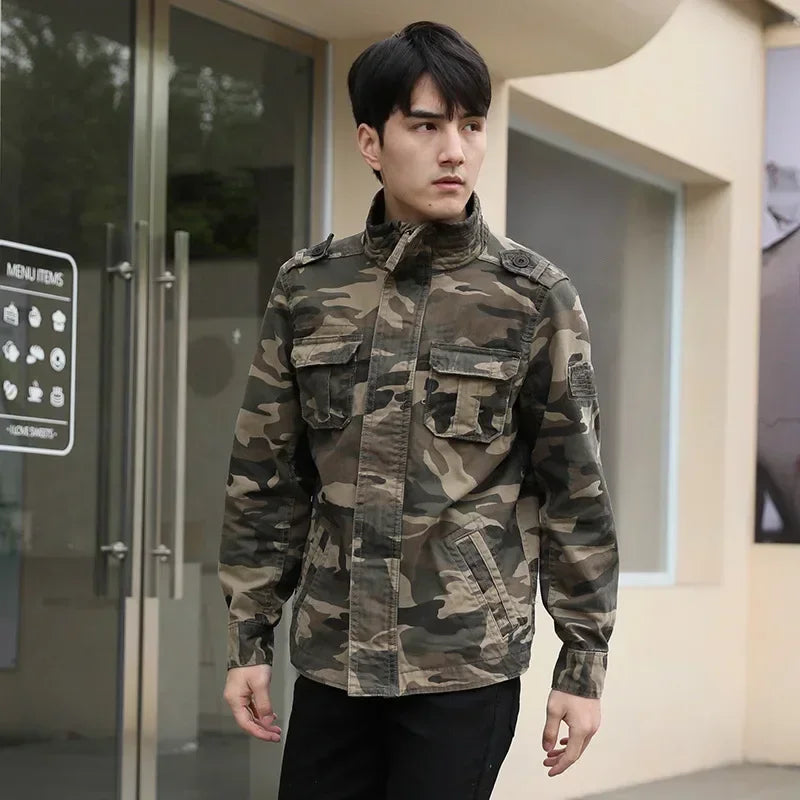 Veste Cargo Militaire Homme