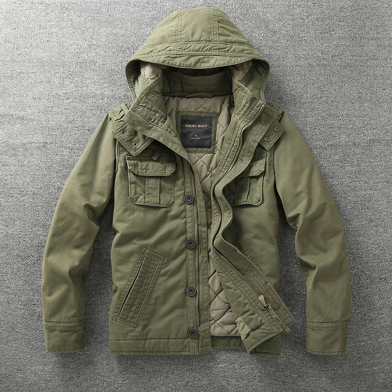 Veste Cargo Militaire Homme