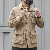 Veste Saharienne Beige Homme