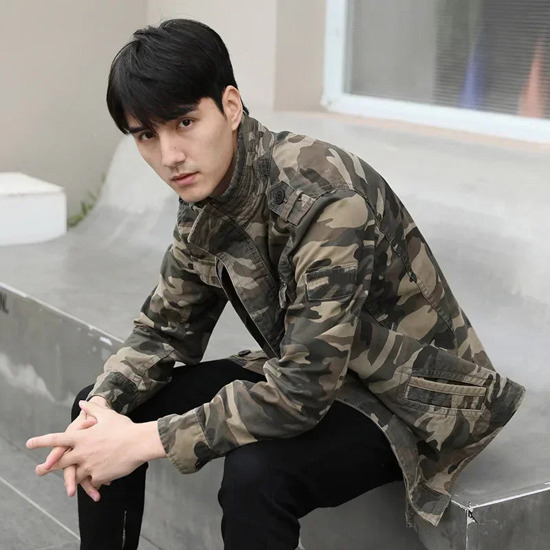 Veste Cargo Militaire Homme