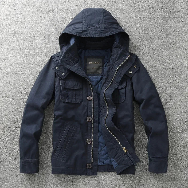 Veste Cargo Militaire Homme