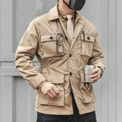 Veste Saharienne Beige Homme