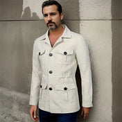 Veste Saharienne en Lin Homme